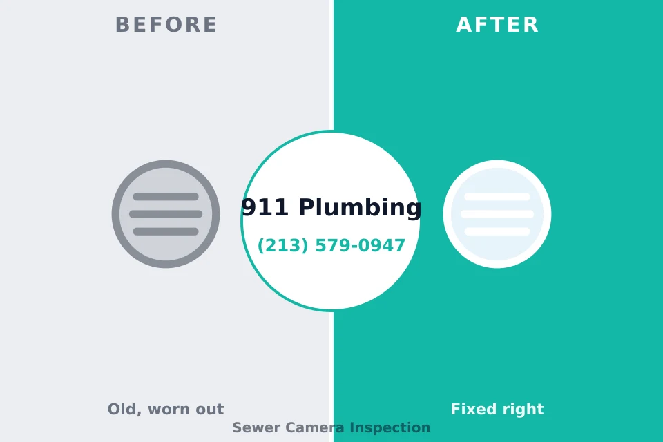 Before and after: plumbing repair Belcourt, ND